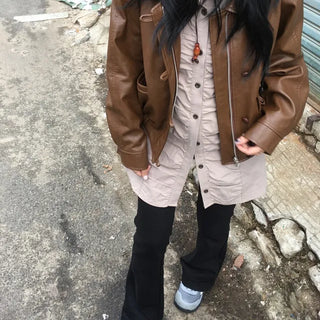 Shirred Shirt Dress