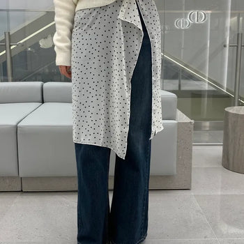 Vivi's Dot See-through Layered Wrap Skirt