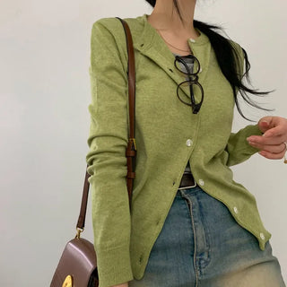 [Basic/Casual/Censed Waist~] Daily Spring Round Cardigan (12 colors)