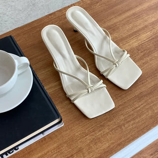 Dear Twisted Strap Square Mid-heel 5cm