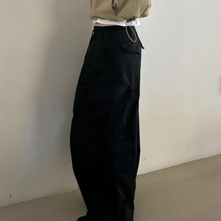 Overwide Two-Way Stopper Balloon Cargo Pants