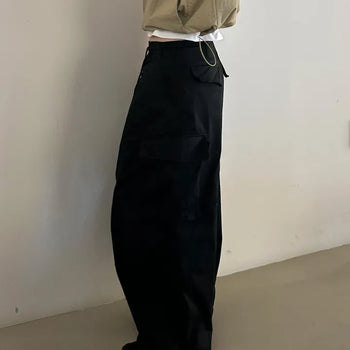 Overwide Two-Way Stopper Balloon Cargo Pants