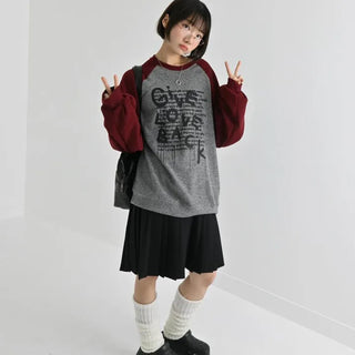 [UNISEX] Give Color Block Sweatshirt