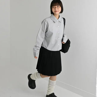 flat crop shirt