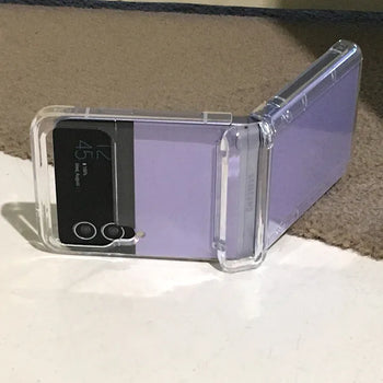 Very Simple Transparent Jelly Z Flip Case