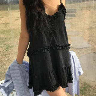 Frilled Mini Dress (2 colors)