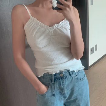 Blurring Sleeveless Frill Sleeveless/Lace Sleeveless/Heart Neck Sleeveless/Flat Sleeveless/Ribbon Sleeveless/Punched Sleeveless/Layered Sleeveless