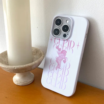 Pink Cupid Angel Matte Hard iPhone Case