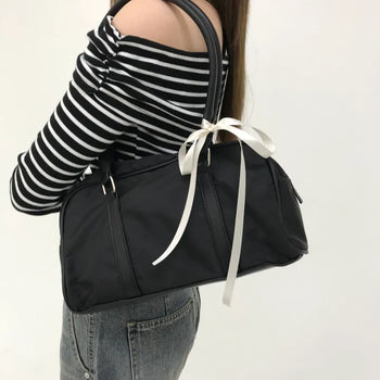 Nylon Square Shoulder Bag (2 colors)