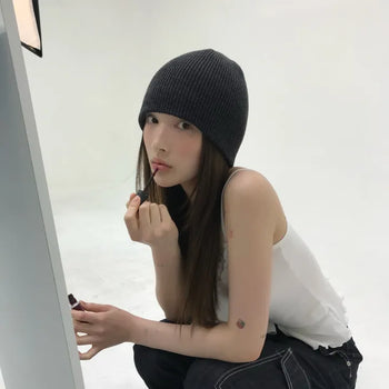 Ribbed knit beanie (3 colors)