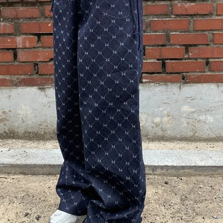 Ribbon Pattern Denim