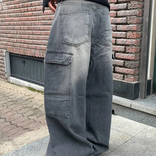 Cut-out Pocket Mega Denim