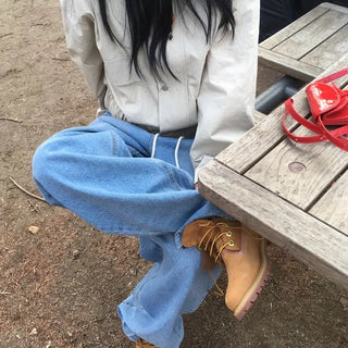 Nylon Contrast Collar Jumper