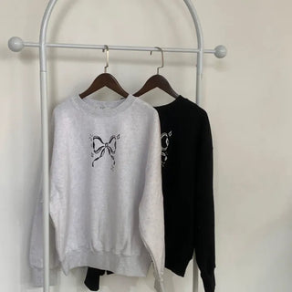 Ribbon Flower Sweatshirt