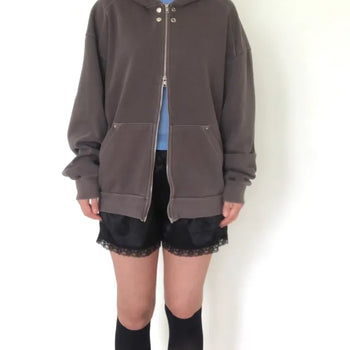 Pigment Snap Zip-up Hoodie