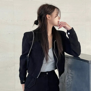 Use Snap Corduroy Zip-Up Jacket