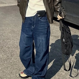 Unisex Wide Parachute Denim Pants