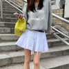 Tiered Ribbon Lace Mini Skirt 1 color