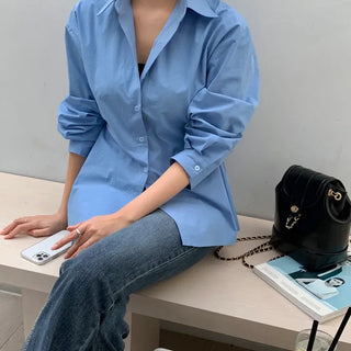 Kylie Two-Way Pintuck Line Shirt