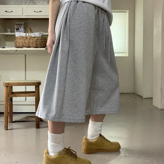 [UNISEX] City Boy Half Wide Pants