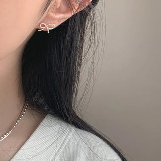 Ribbon Texture Daily Earrings