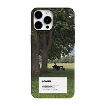 Under Tree Background Aesthetic Hard iPhone Case