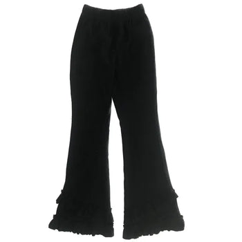 Frill bootcut leggings