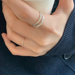 Foil Plain Double-Strand Open Ring