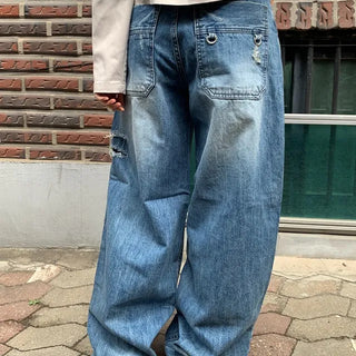 Vintage Denim Keyring