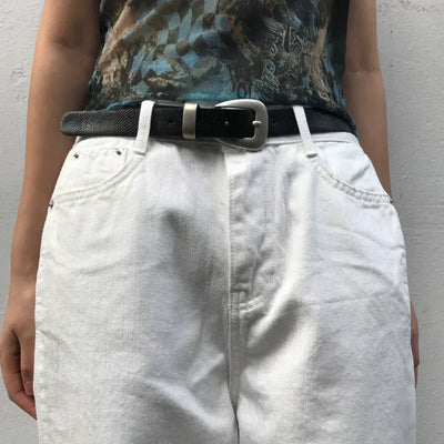 cracked leather belt