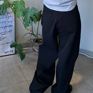Unisex big wide cotton pants