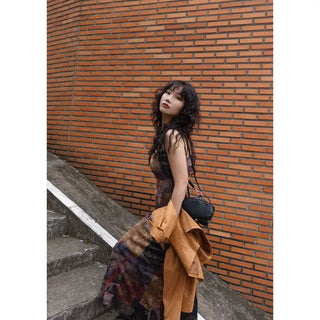 Hong Kong Patch Mesh Dress