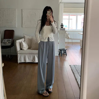 Yogurt Pintuck Slacks