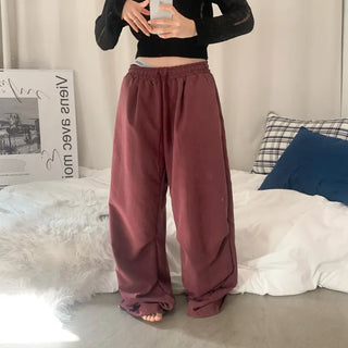 [Spring ver] Hip Washed Pintuck Colored Long Wide Pants (4 colors)