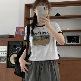 Yodle color-block short-sleeve shirt