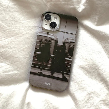 Train Black and White Aesthetic Hard iPhone Case