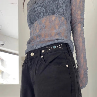 jewel cotton wide pants