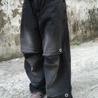 Eyelet Pintuck Denim
