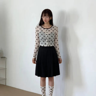 Geek Chic Midi Pleated Elastic Skirt