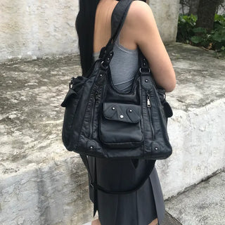 Big one-pocket shoulder crossbody bag