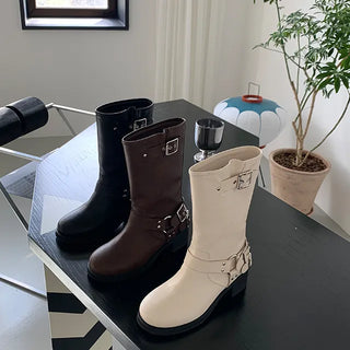 rider buckle boots
