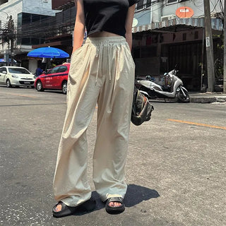 Aloha Linen Pintuck Elastic Waist Pants