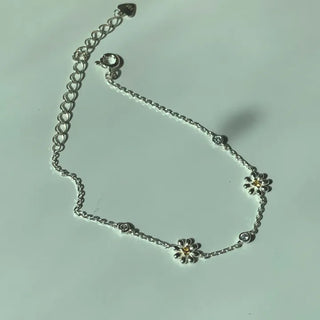 Daisy Flower Cubic Daily Bracelet
