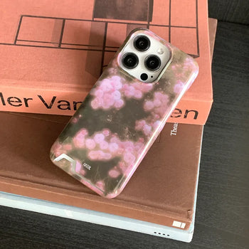 Rosé Pink Flower Glossy Hard Card Case