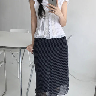 Lauren Stripe Skirt (2 colors)