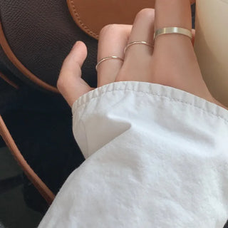 Matte Flat Open Ring 3mm (Friendship Ring/Couple Ring)