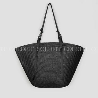 Flat rattan bag