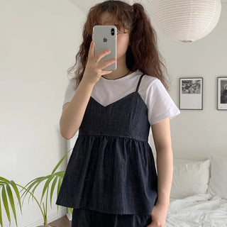 Early Non-Fade Tiered Sleeveless Top (No fading)