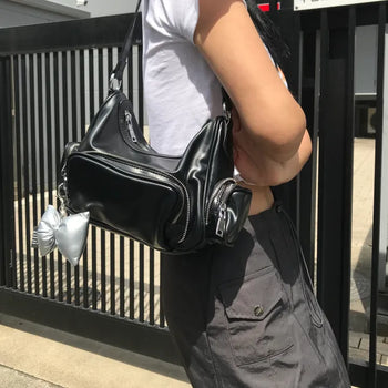 Three-pocket shoulder bag (2 colors)
