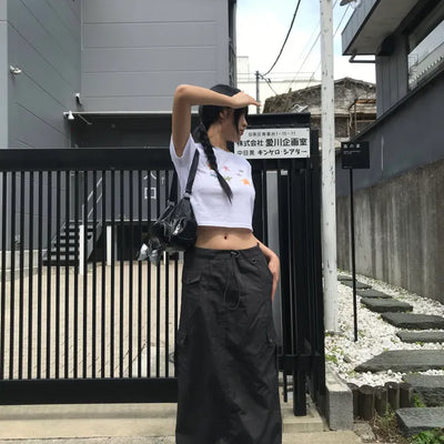 Keyring Cargo Long Skirt (2 colors)